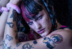 ritratto portrait wet rain eva blackhell