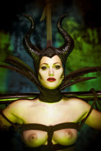 Eva-Maleficent portrait ritratto eva blackhell shibari bondage rope