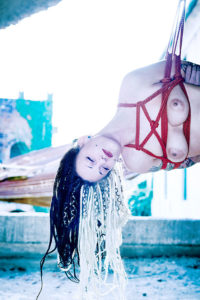 shibari bondage dreadlocks ropes nude