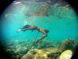 shibari underwater rope corde eva blackhell 2